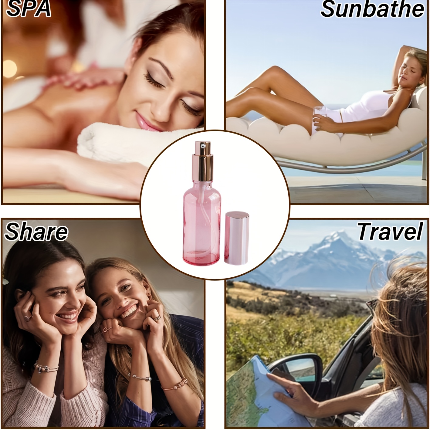 1Pcs 10-100ml Pink Spray Bottl - Misting Bottle Fine review and price