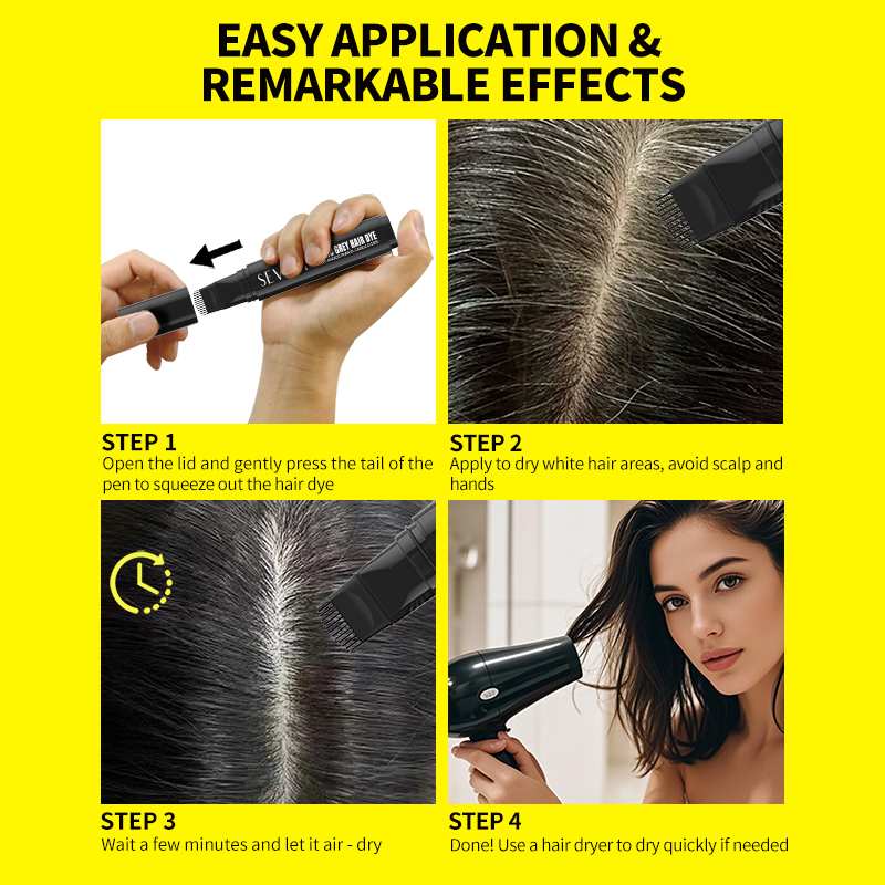 Temporary Hair Dye Pen Comb In - Root Stimulator Liquid review and price